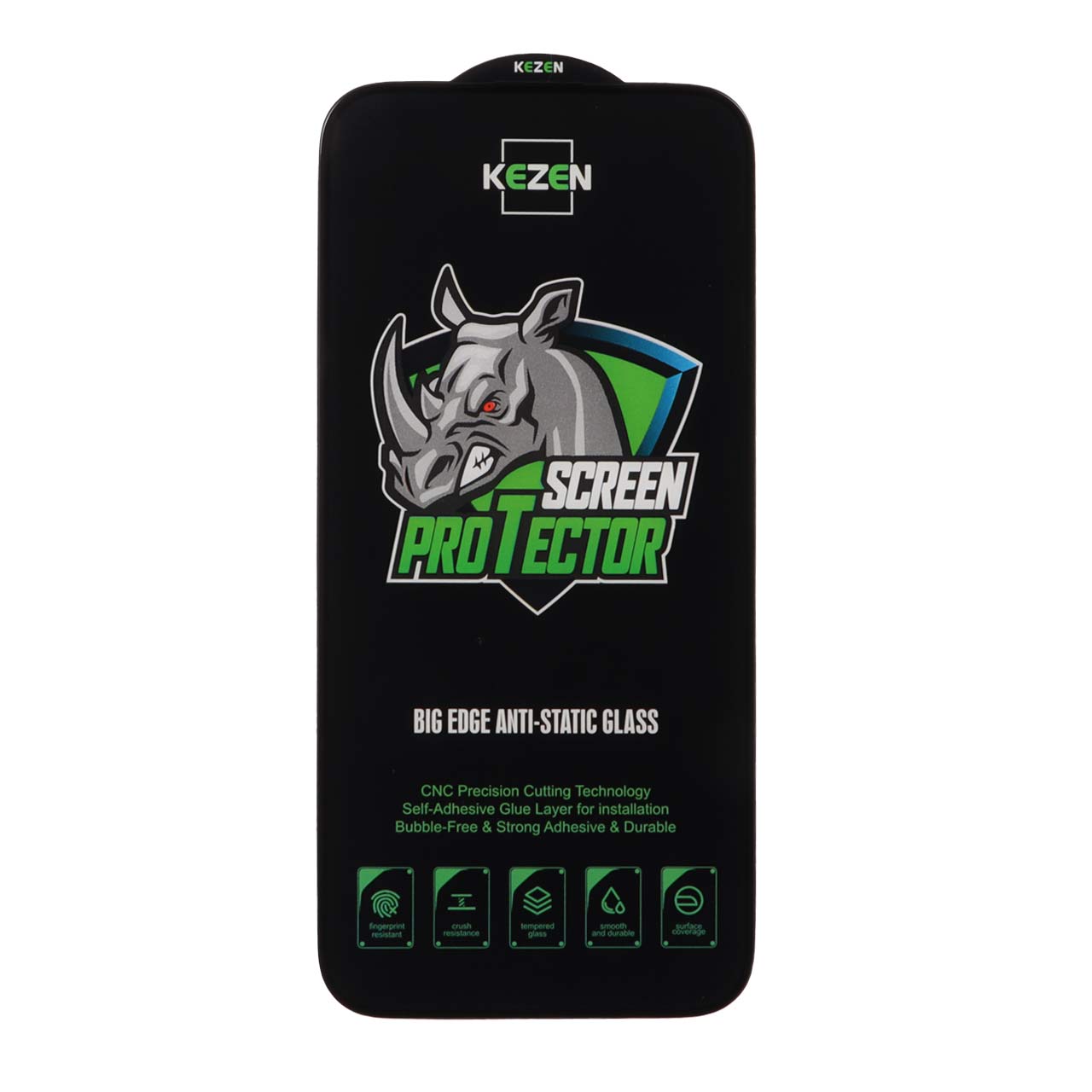 محافظ صفحه نمایش شیشه ای Full Cover Kezen Anti Static Big Edge مدل Apple iPhone 16 Pro Max