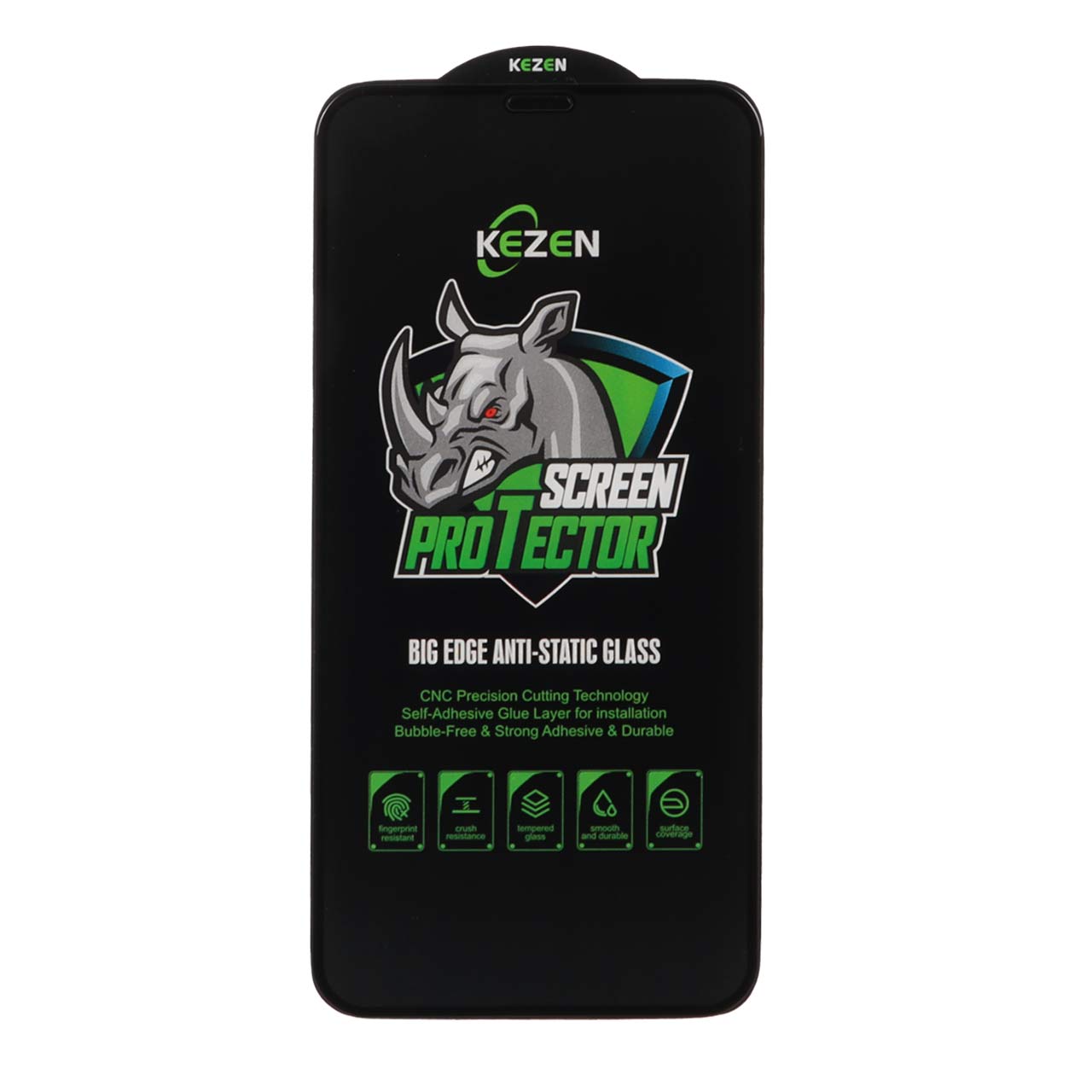 محافظ صفحه نمایش شیشه ای Full Cover Kezen Anti Static Big Edge مدل Apple iPhone 11 Pro / iPhone XS / iPhone X
