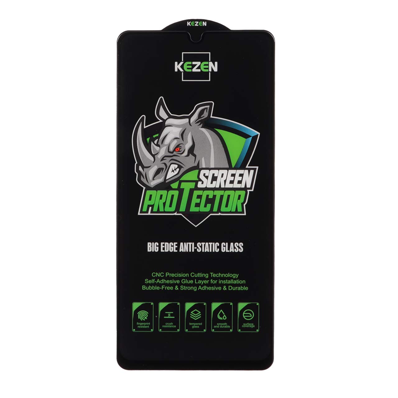 محافظ صفحه نمایش شیشه ای Full Cover Kezen Anti Static Big Edge مدل Samsung Galaxy A31 / A32 4G / A33 5G / A22 4G / F22 4G / M22 / M32 4G