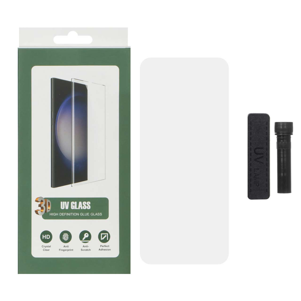 محافظ صفحه نمایش شیشه ای UV 3D Glass مدل Samsung Galaxy S20 Plus (پک دار)