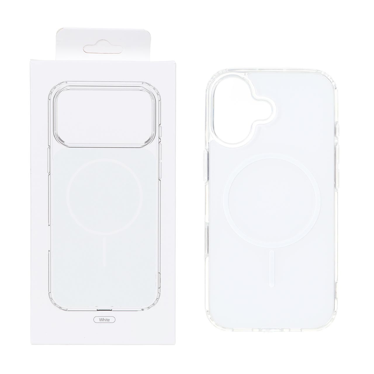 قاب پشت رنگی دور ژله ای با قابلیت شارژ MagSafe مدل Apple iPhone 17 - سفید (پک دار)