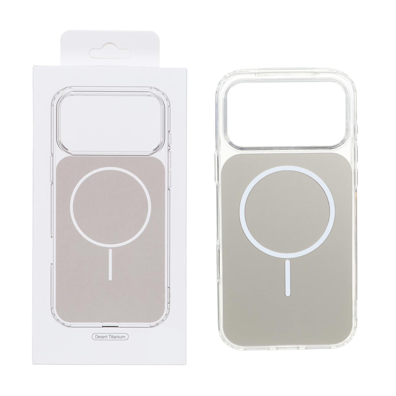 قاب پشت رنگی دور ژله ای با قابلیت شارژ MagSafe مدل Apple iPhone 17 Pro Max - صحرایی (پک دار)