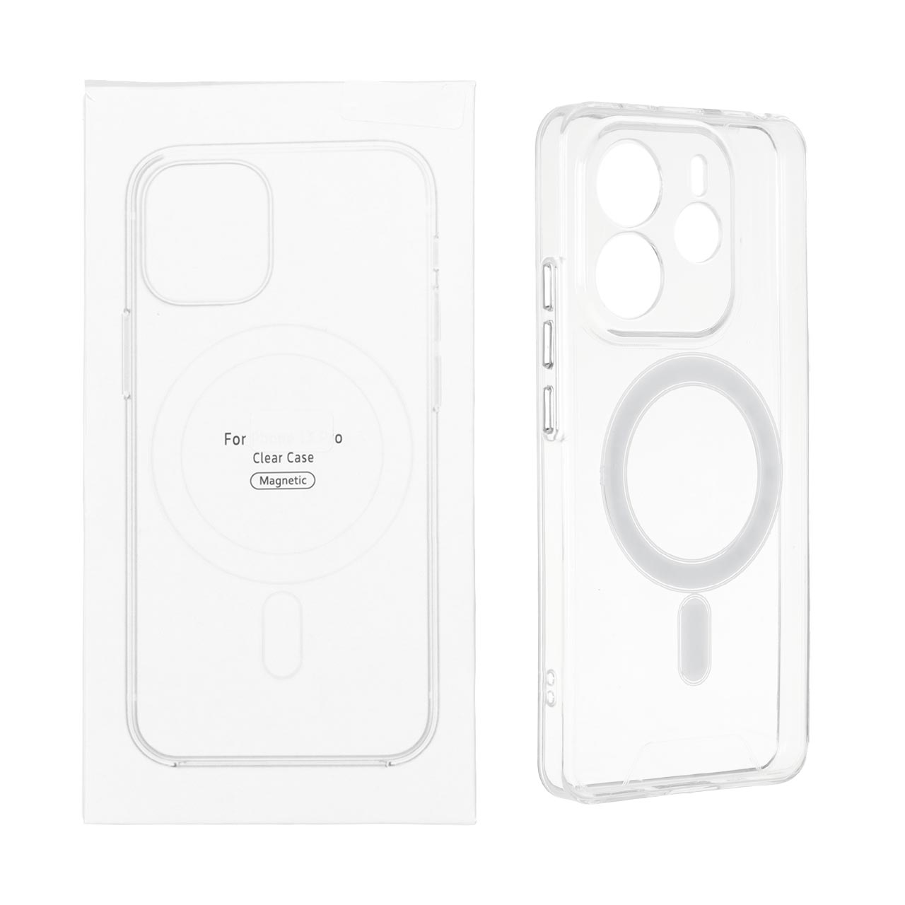 قاب شفاف Xiaomi Redmi Note 14 4G با قابلیت شارژ MagSafe (پک دار)