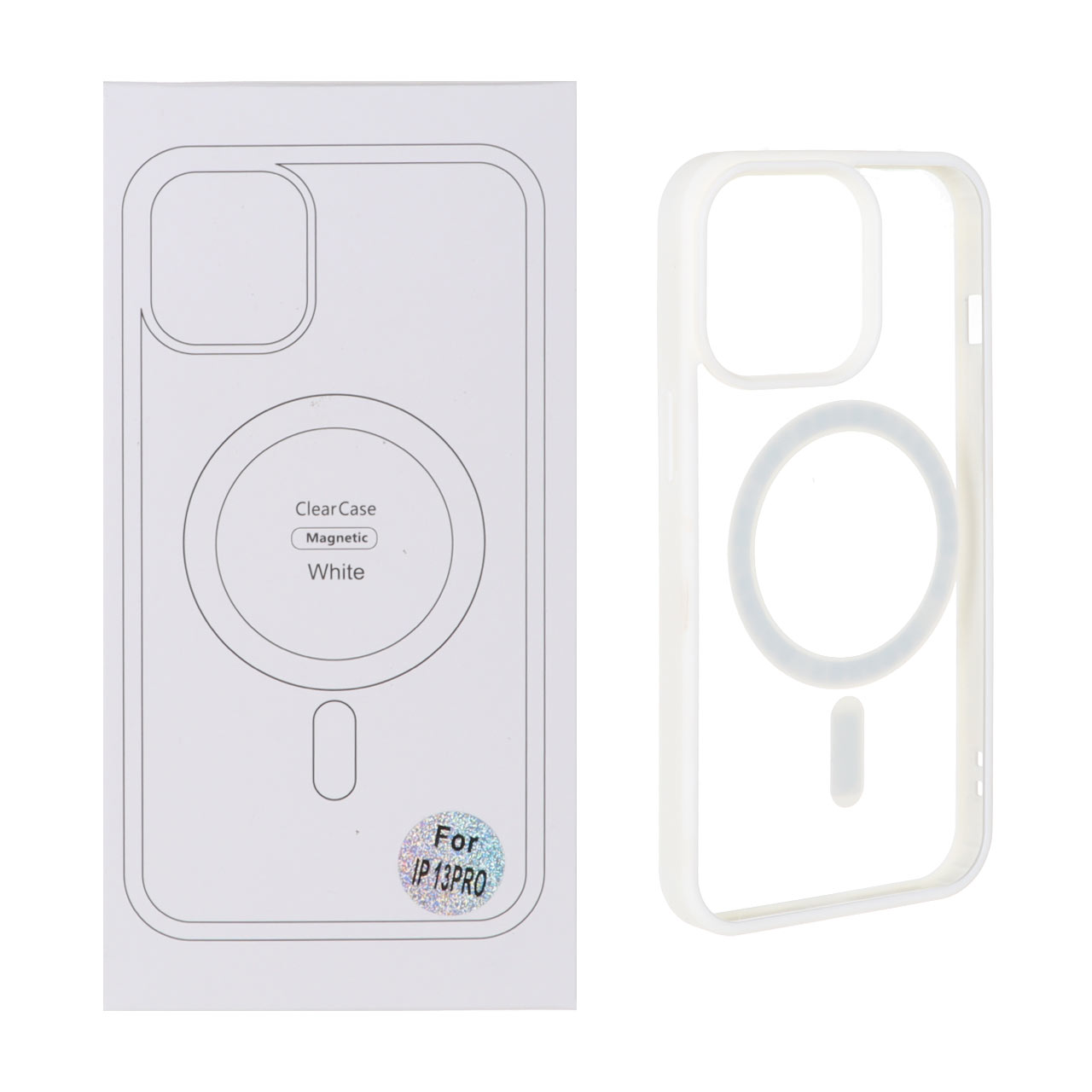قاب شفاف Apple iPhone 13 Pro با قابلیت شارژ MagSafe - سفید (پک دار)