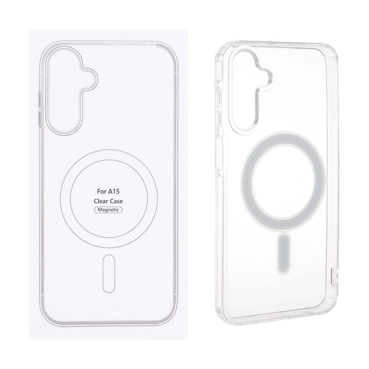 قاب شفاف Samsung Galaxy A15 با قابلیت شارژ MagSafe (پک دار)