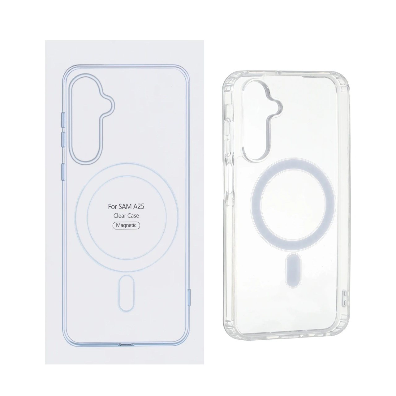 قاب شفاف Samsung Galaxy A25 5G با قابلیت شارژ MagSafe (پک دار)