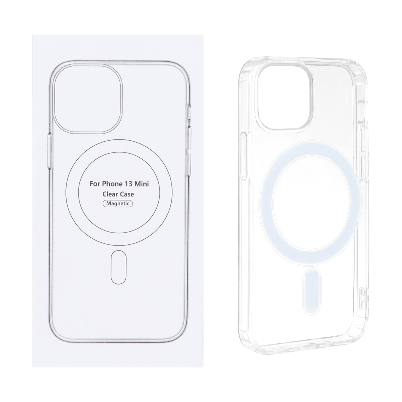 قاب شفاف Apple iPhone 13 Mini با قابلیت شارژ MagSafe (پک دار)