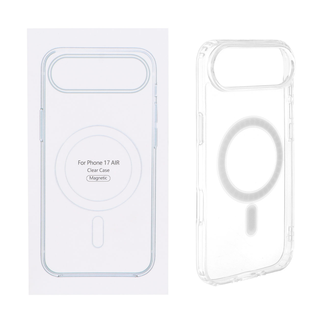 قاب شفاف Apple iPhone 17 Air با قابلیت شارژ MagSafe (پک دار)