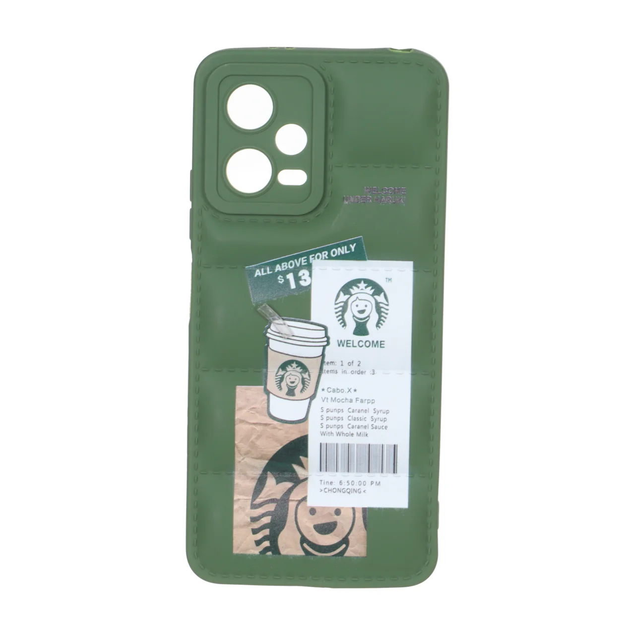 قاب پافر طرح دار Xiaomi Redmi Note 12 5G / Poco X5 5G - کد 950