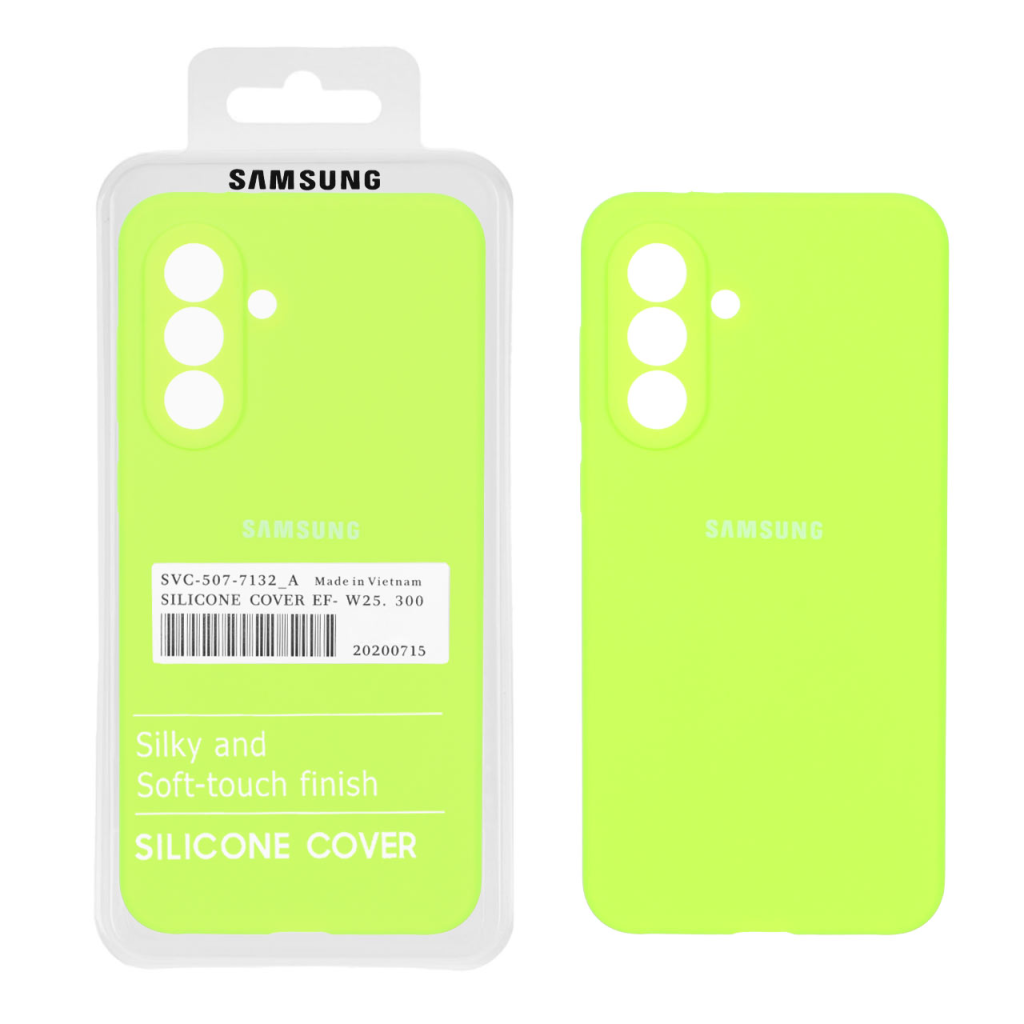 قاب سیلیکونی پاک کنی اورجینال درجه یک Samsung Galaxy A56 / A36 - سبز فسفری (پک دار)