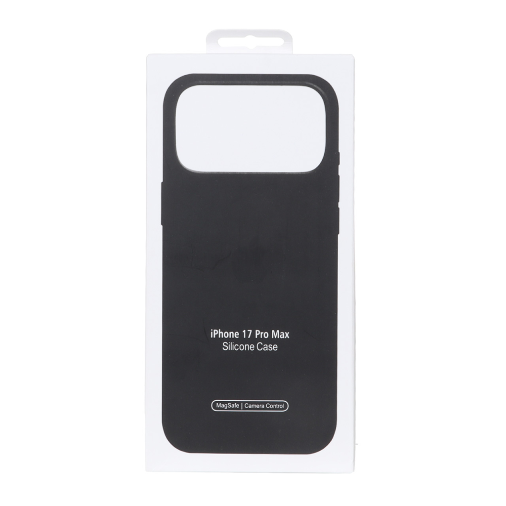 قاب اورجینال درجه یک Silicone Case پاک کنی Magsafe آی سی دار Apple iPhone 17 Pro Max - مشکی (پک دار)