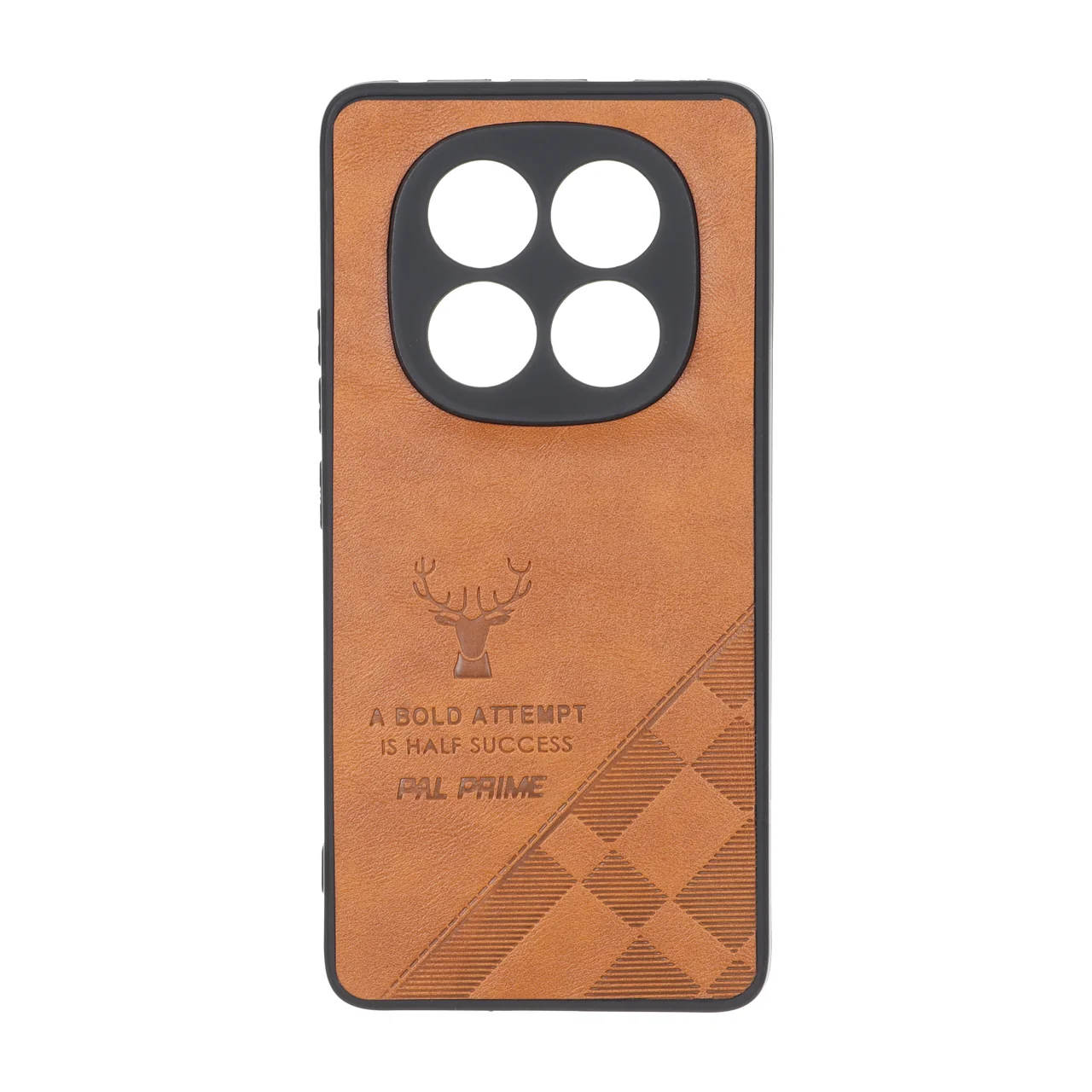 قاب طرح چرم گوزنی Pal Prime مدل Xiaomi Redmi Note 14 Pro 5G / Redmi Note 14 Pro Plus 5G / Poco X7 5G - عسلی