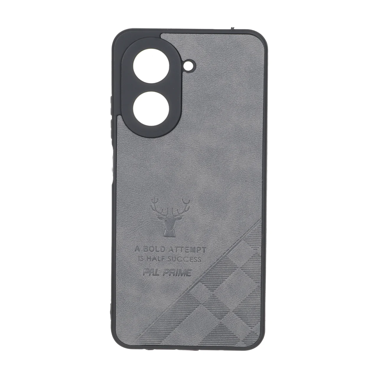 قاب طرح چرم گوزنی Pal Prime مدل Xiaomi Redmi A5 / Poco C71 - خاکستری