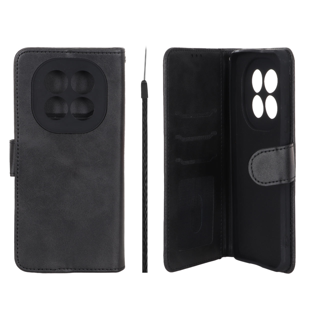 کیف موبایل مگنتی Crystal داخل مخمل Xiaomi Redmi Note 15 - مشکی
