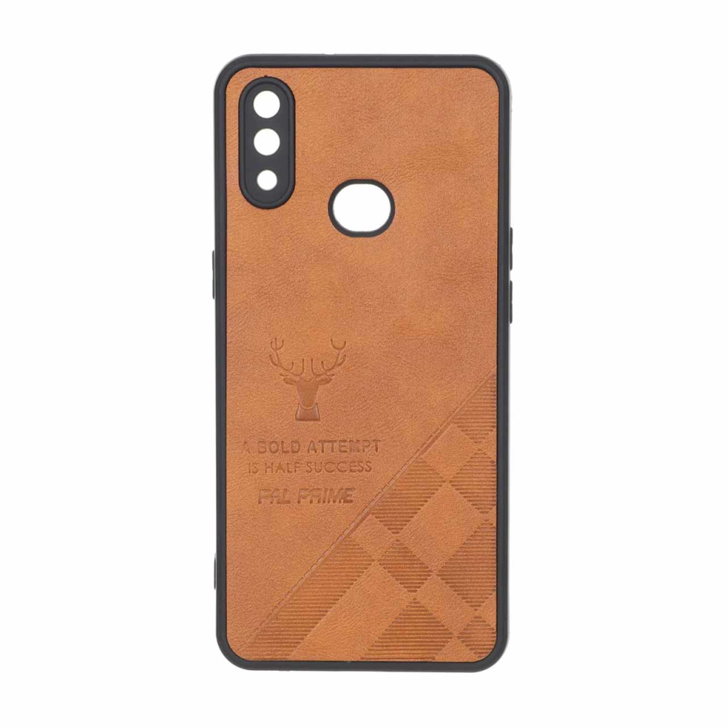 قاب طرح چرم گوزنی Pal Prime مدل Samsung Galaxy A10s - عسلی