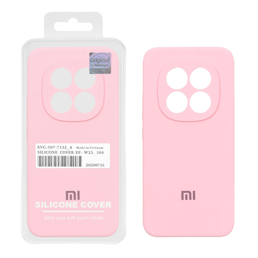 قاب سیلیکونی پاک کنی اورجینال Master Quality مدل Xiaomi Redmi Note 15 Pro Plus - صورتی (پک دار)