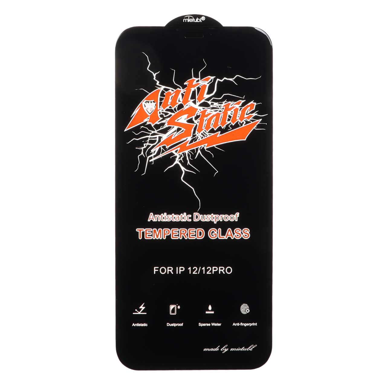 محافظ صفحه نمایش شیشه ای Full Cover Anti Static Mietubl مدل NTC ORG - Apple iPhone 12 / iPhone 12 Pro
