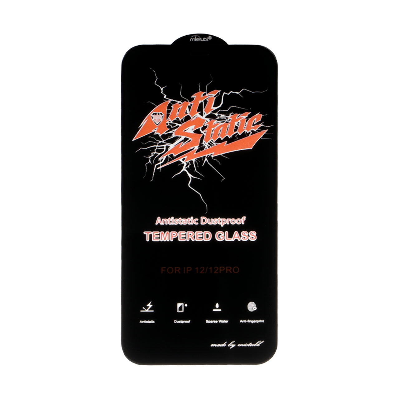 محافظ صفحه نمایش شیشه ای Apple iPhone 12 / iPhone 12 Pro - Full Cover Anti Static Mietubl (بدون پک) - مشکی