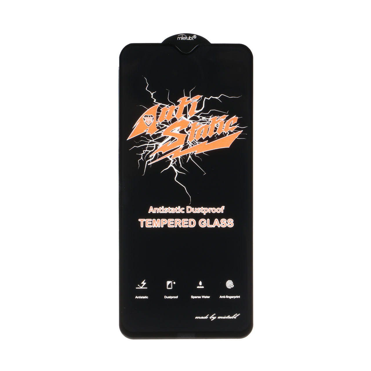 محافظ صفحه نمایش شیشه ای Xiaomi Redmi Note 8 Pro / Poco M3 / Redmi 9T / Note 9 4G - Full Cover Anti Static Mietubl (بدون پک) - مشکی