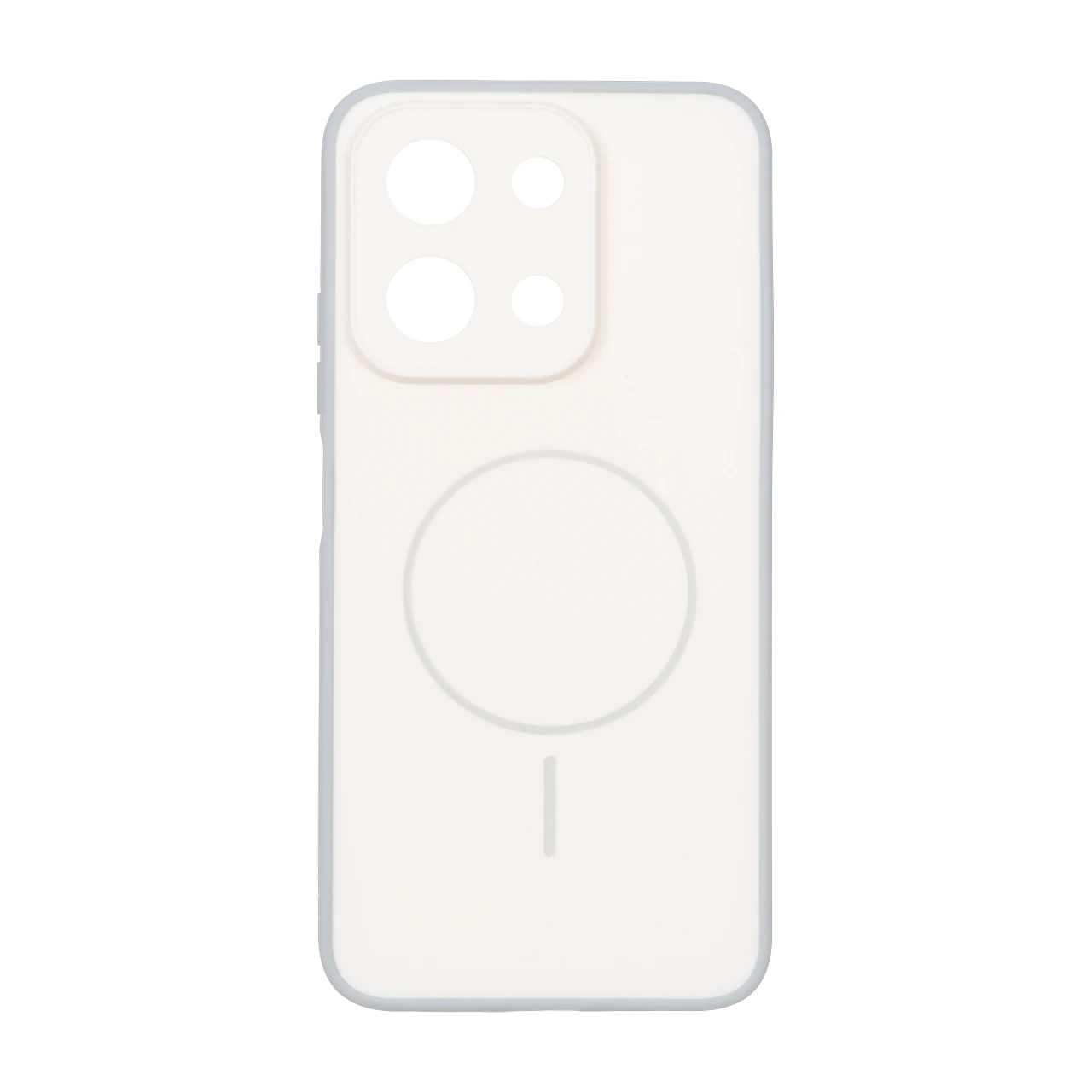 قاب طرح مگ سیف محافظ لنز برجسته Xiaomi Redmi 15C / Poco C85 - کرم