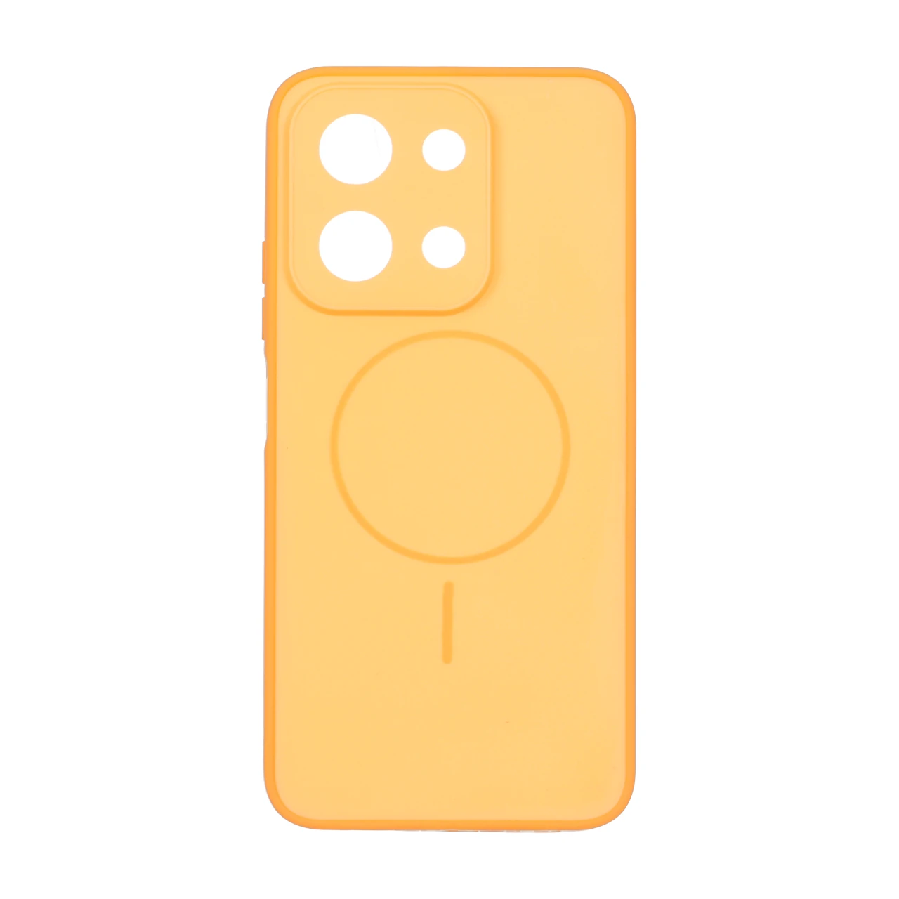 قاب طرح مگ سیف محافظ لنز برجسته Xiaomi Redmi 15C / Poco C85 - نارنجی