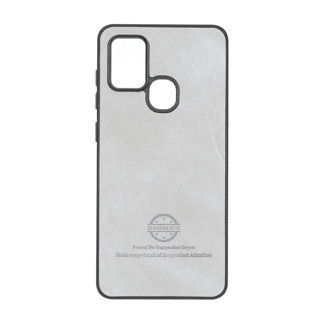 قاب HandMade جیر طرح پارچه ای Samsung Galaxy A21s - طوسی