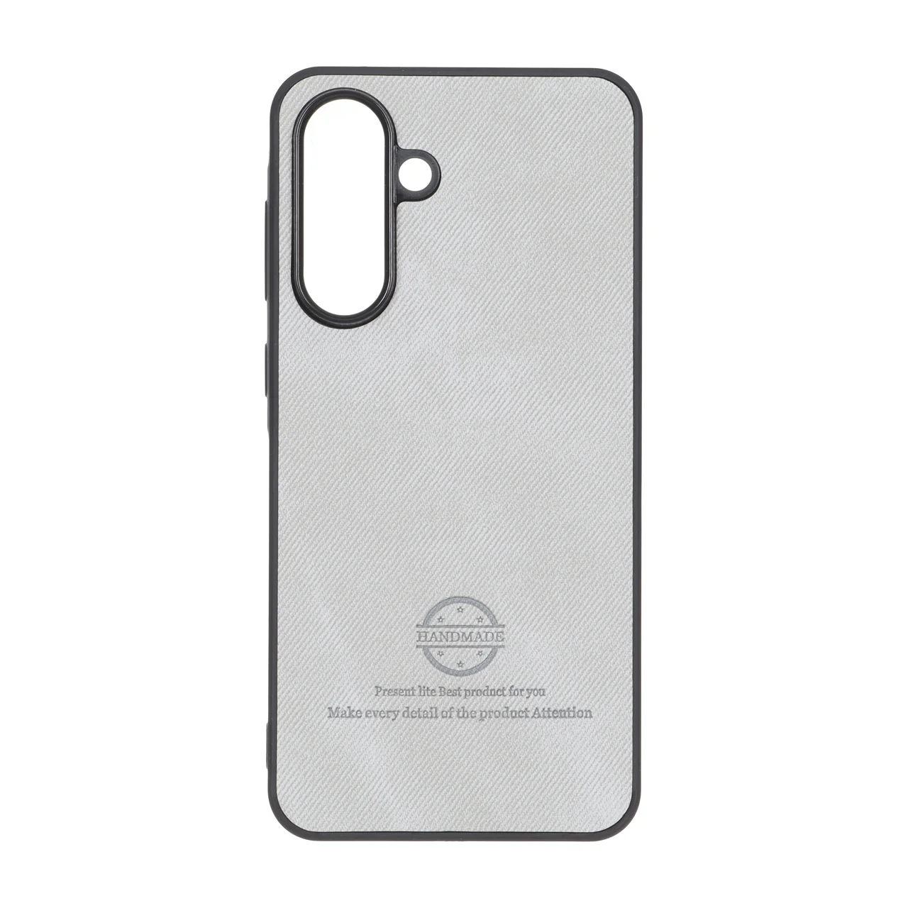 قاب HandMade جیر طرح پارچه ای Samsung Galaxy A56 / A36 - طوسی