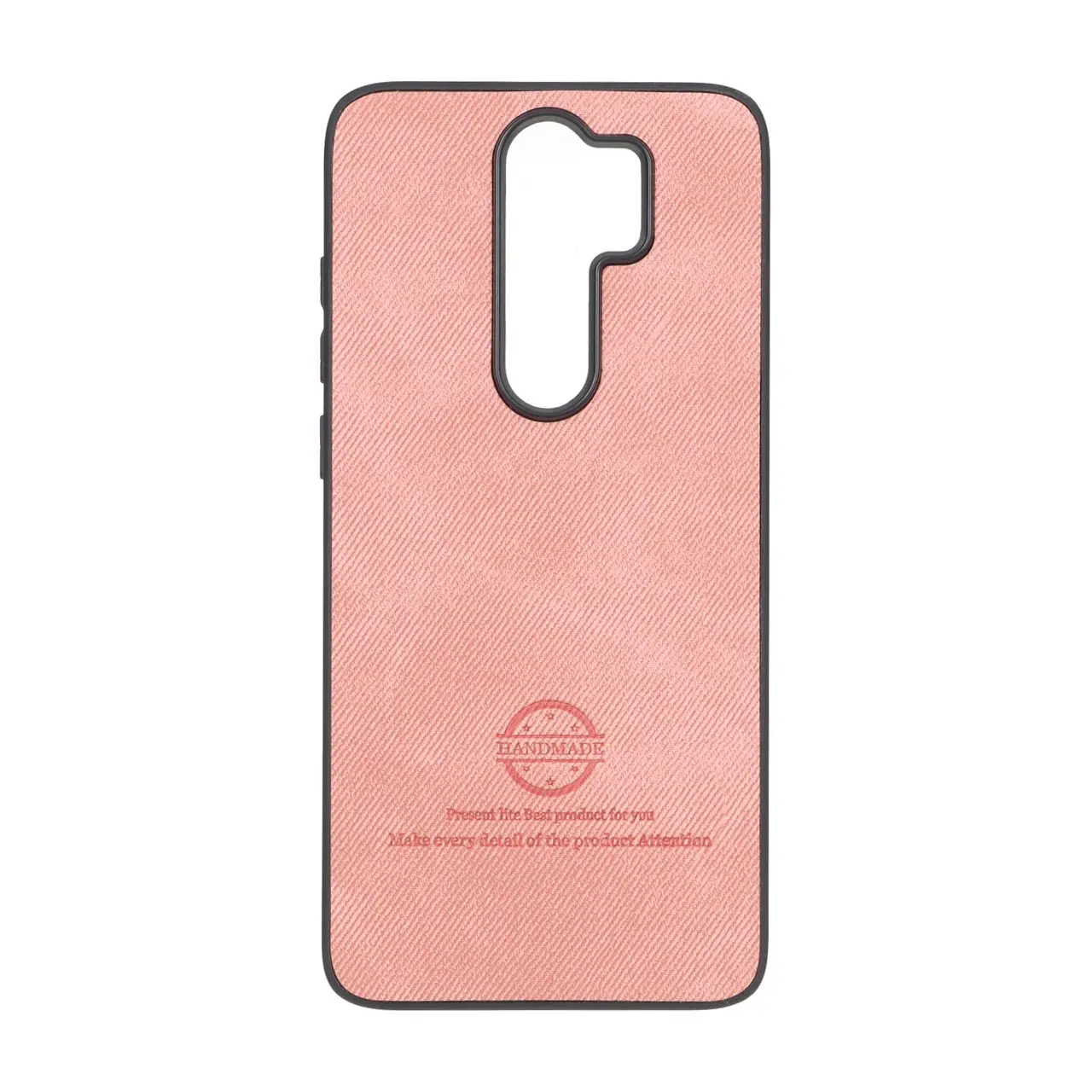 قاب HandMade جیر طرح پارچه ای Xiaomi Redmi Note 8 Pro - صورتی