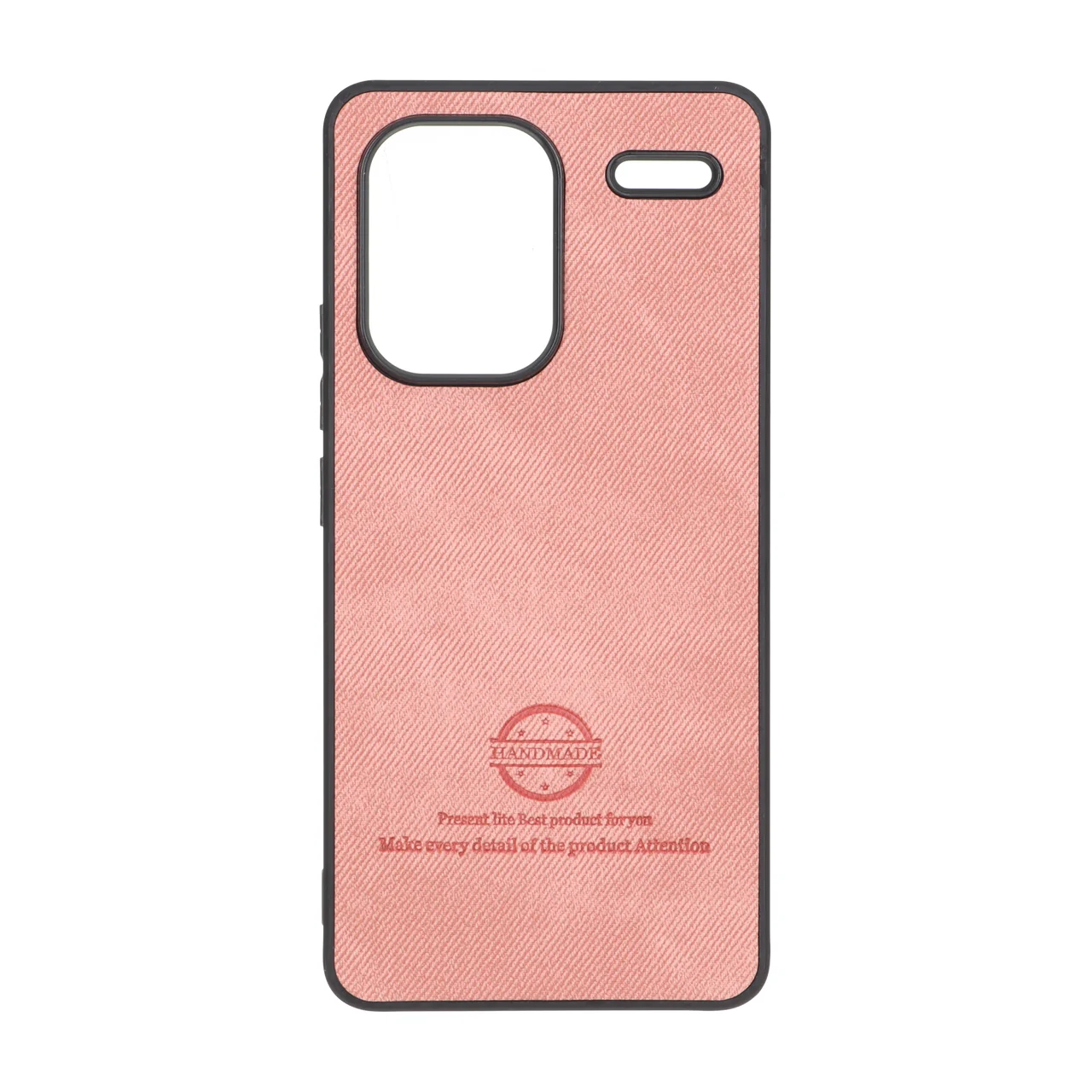 قاب HandMade جیر طرح پارچه ای Xiaomi Redmi Note 13 Pro Plus 5G - صورتی