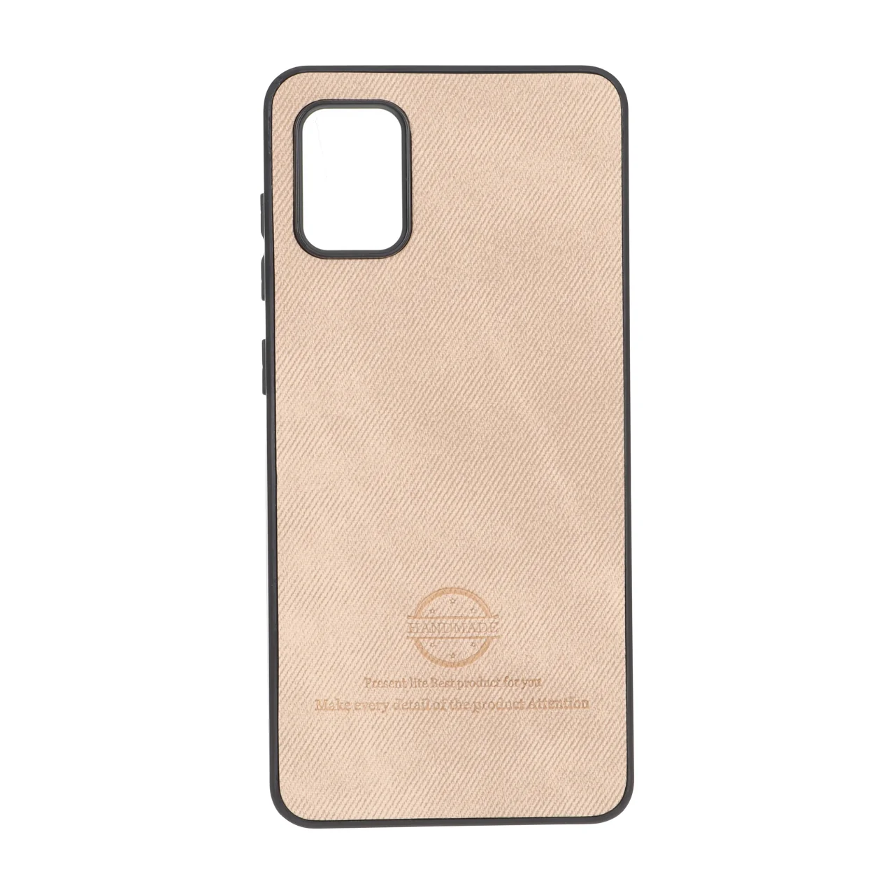 قاب HandMade جیر طرح پارچه ای Samsung Galaxy A31 - نسکافه ای