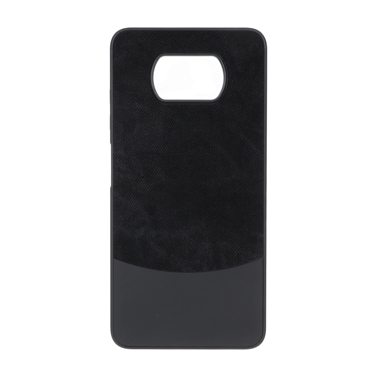 قاب دو تکه طرح چرم و جیر Xiaomi Poco X3 / Poco X3 Pro / Poco X3 NFC - مشکی