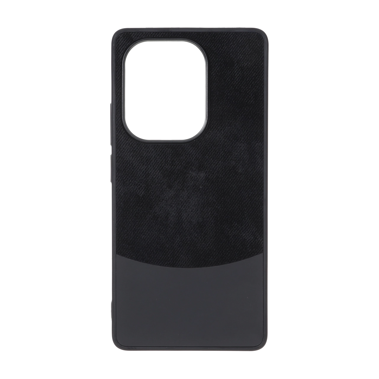 قاب دو تکه طرح چرم و جیر Xiaomi Redmi Note 14S / Note 13 Pro 4G / Poco M6 Pro 4G - مشکی