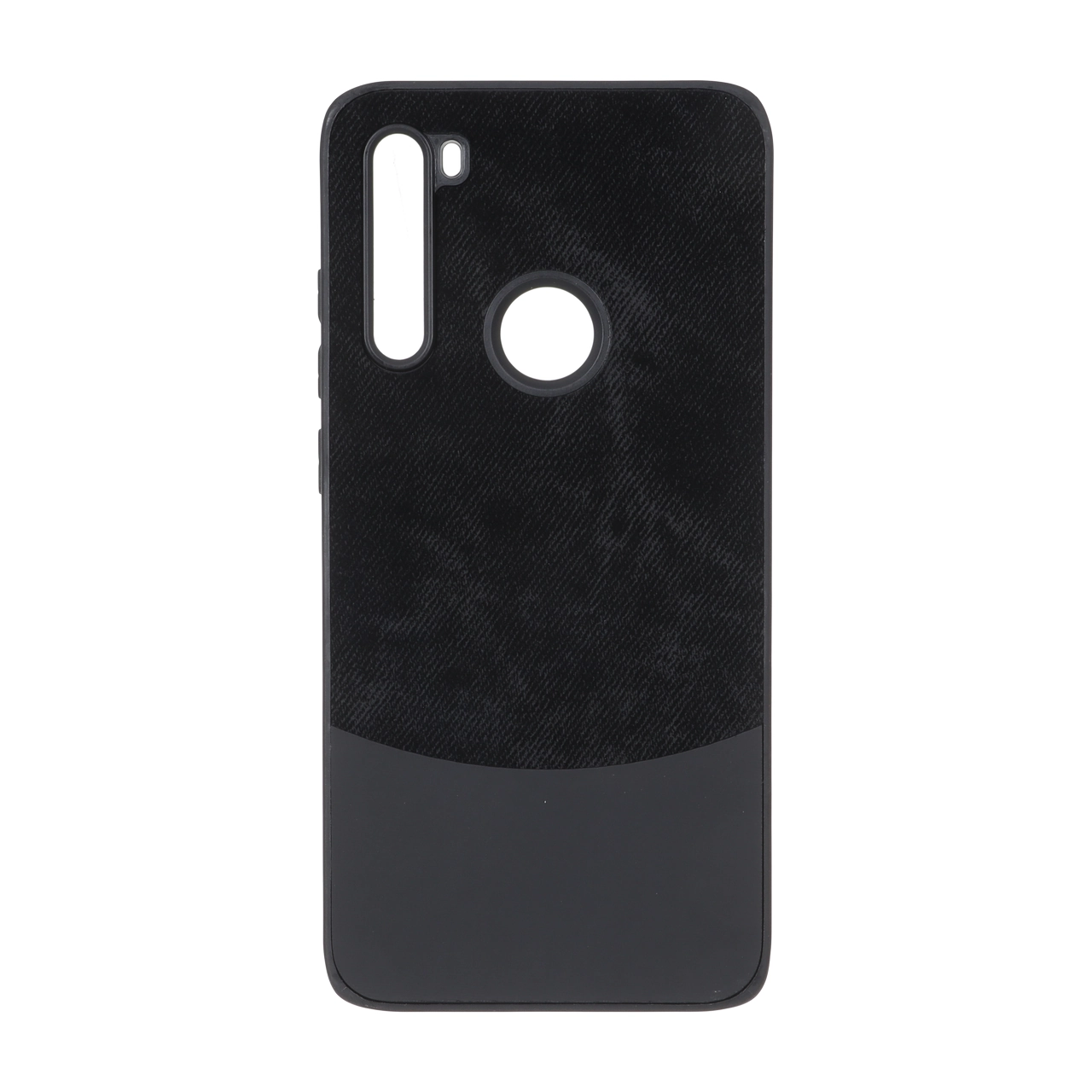 قاب دو تکه طرح چرم و جیر Xiaomi Redmi Note 8 - مشکی