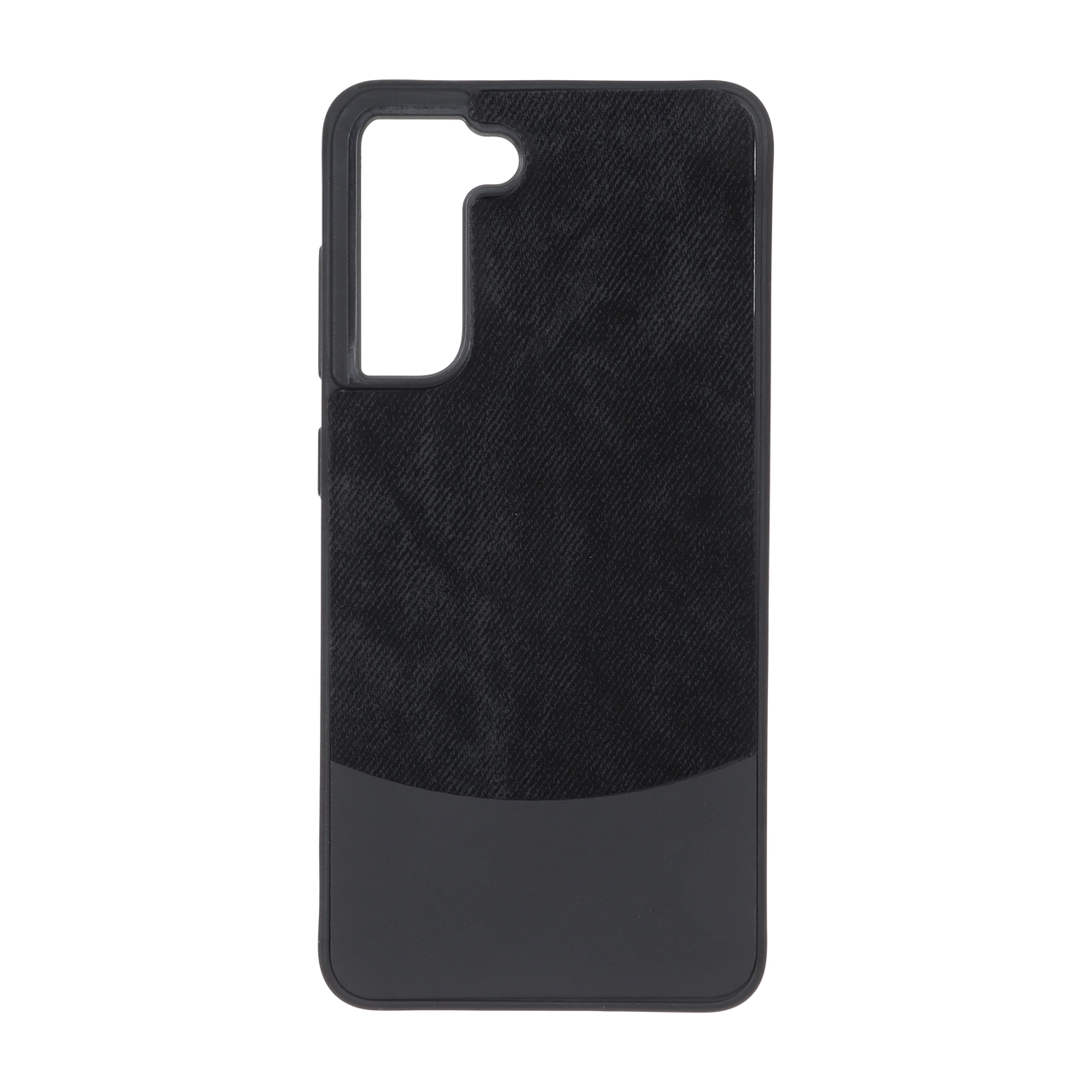قاب دو تکه طرح چرم و جیر Samsung Galaxy S21 FE - مشکی