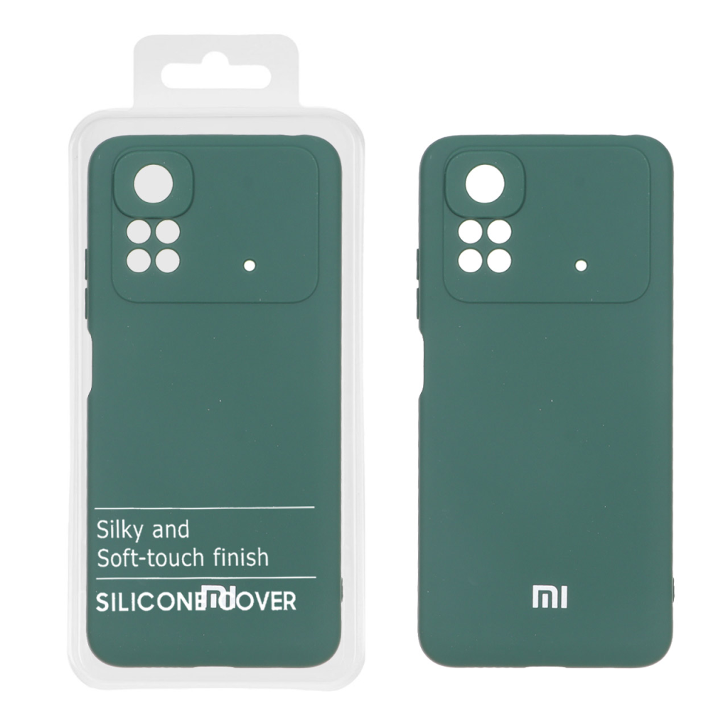 قاب نیو سیلیکون محافظ لنزدار RFF مدل Xiaomi Poco M4 Pro 4G - سبز (پک دار)