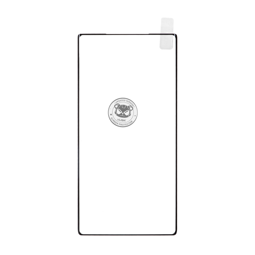 محافظ صفحه نمایش شیشه ای خم فول چسب Full Cover Kusa درجه یک - Samsung Galaxy Note20 Ultra - مشکی