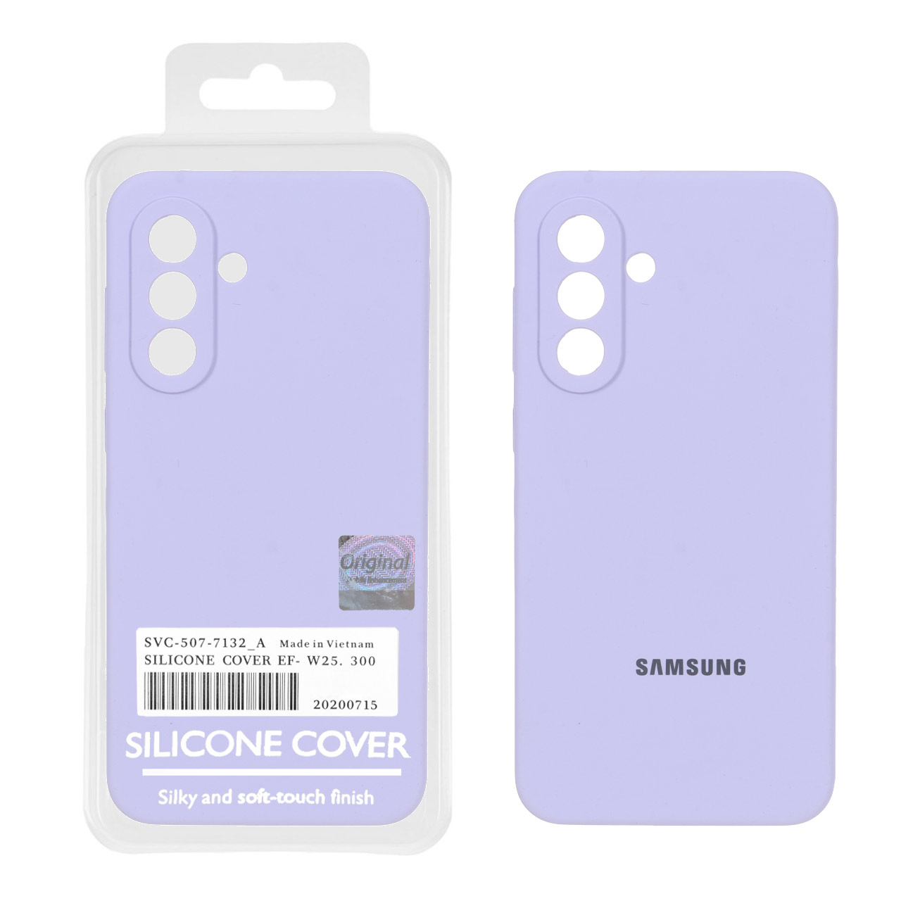 قاب سیلیکونی پاک کنی اورجینال Master Quality مدل Samsung Galaxy A37 - یاسی (پک دار)