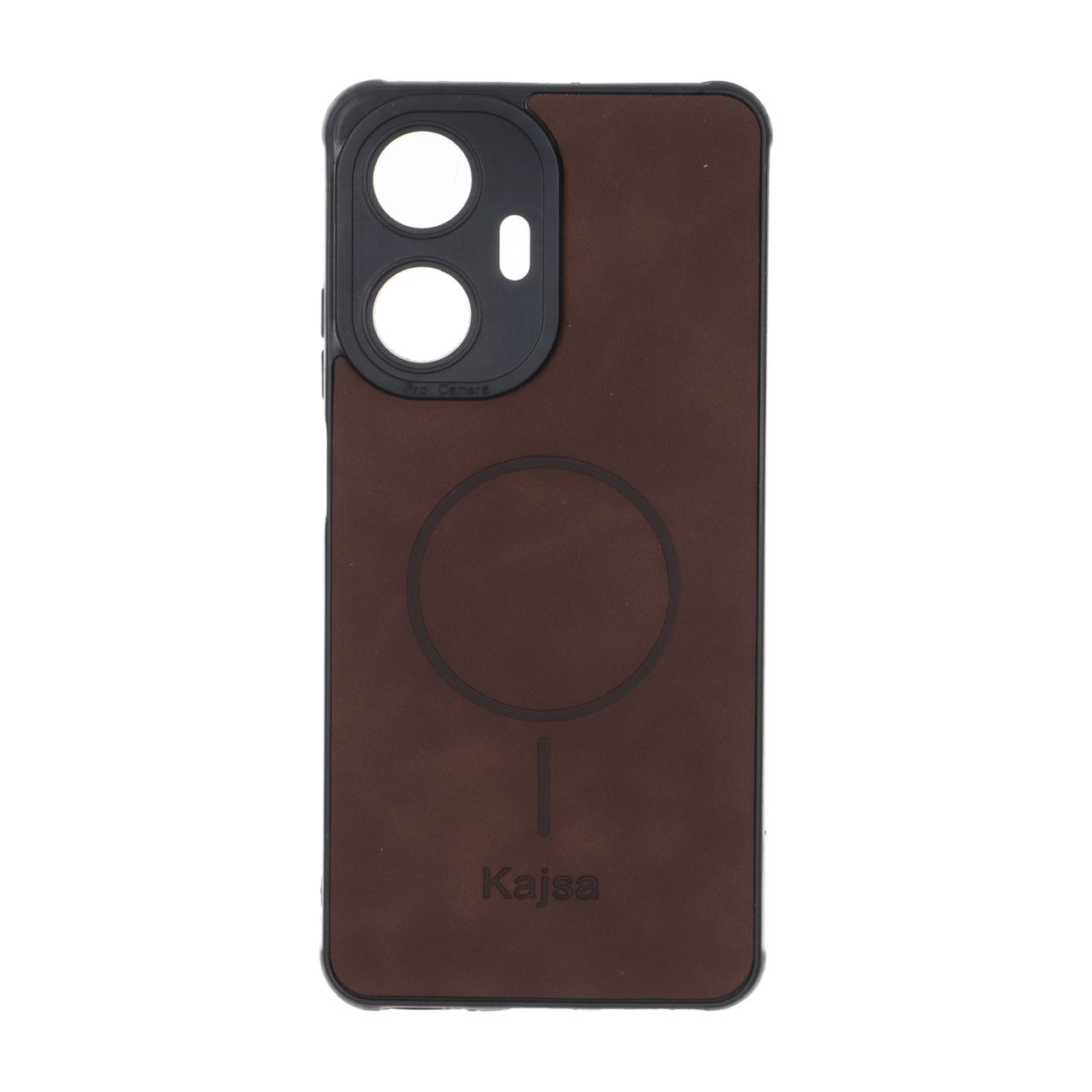 قاب جیر Kajsa طرح مگ سیف MNC مدل Realme C55 - قهوه ای