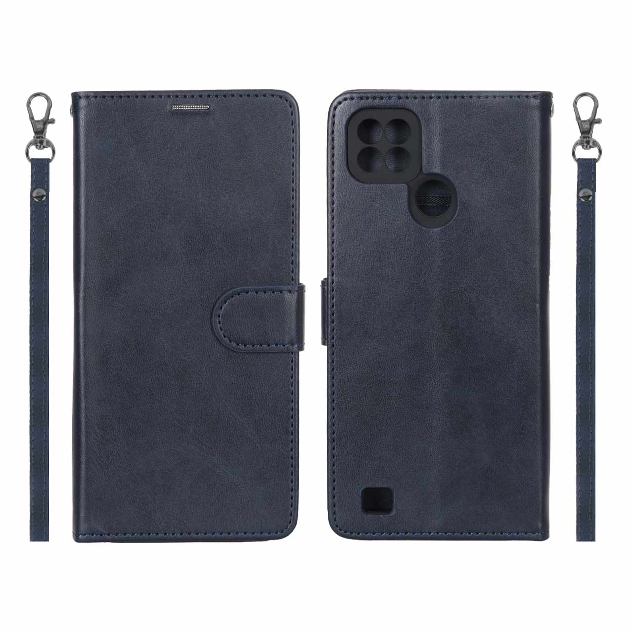 کیف موبایل مگنتی درجه یک MNC مدل Realme C21 - سرمه ای