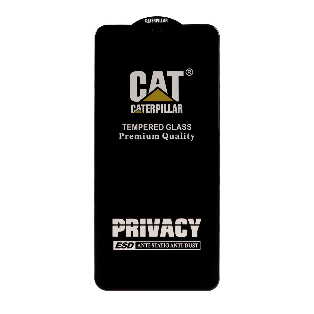 محافظ صفحه نمایش شیشه ای Full Cover Privacy Caterpillar - ESD مدل Samsung Galaxy A07 / A06 / A05 / Xiaomi Redmi 13C / Poco C65 / Poco M6 5G / Honor X7 / X7A / Realme C51 / Realme C53