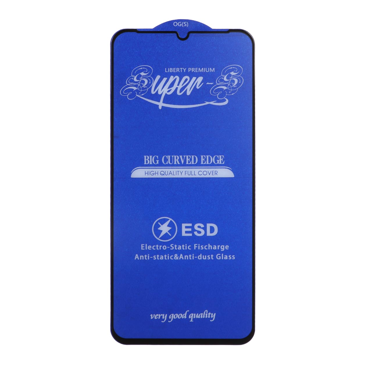 محافظ صفحه نمایش شیشه ای آنتی استاتیک مات Full Cover Super S-OG مدل Samsung Galaxy A07 / A06 / A05S / Realme C51 / Realme C53 / Narzo N53 - مشکی (بدون پک)