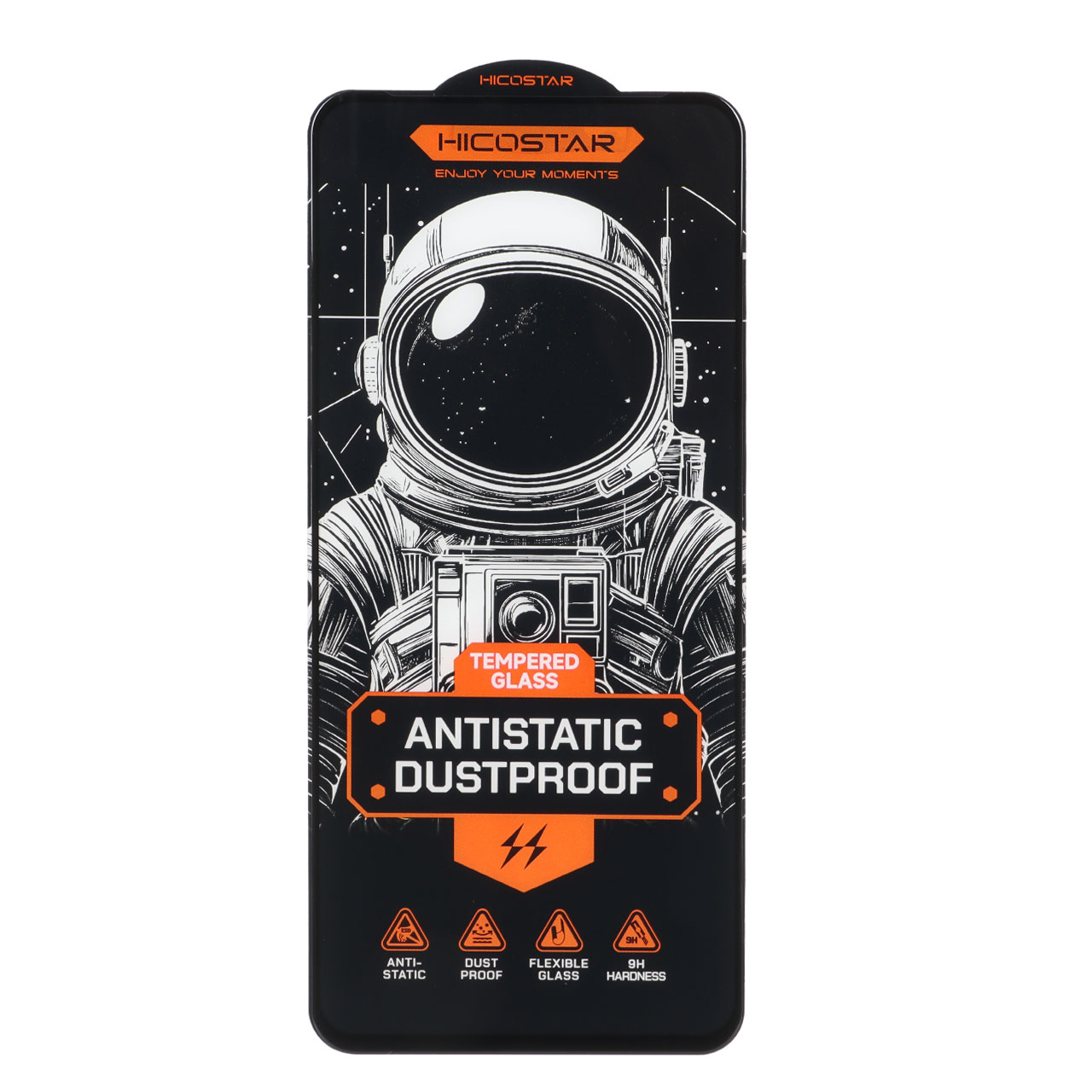 محافظ صفحه نمایش شیشه ای Full Cover Anti Static Hicostar مدل Samsung Galaxy A11 / M11 / Redmi Note 9 / Note 9t / Mi 11 lite / Mi 12 lite / Realme 7 / Realme 9