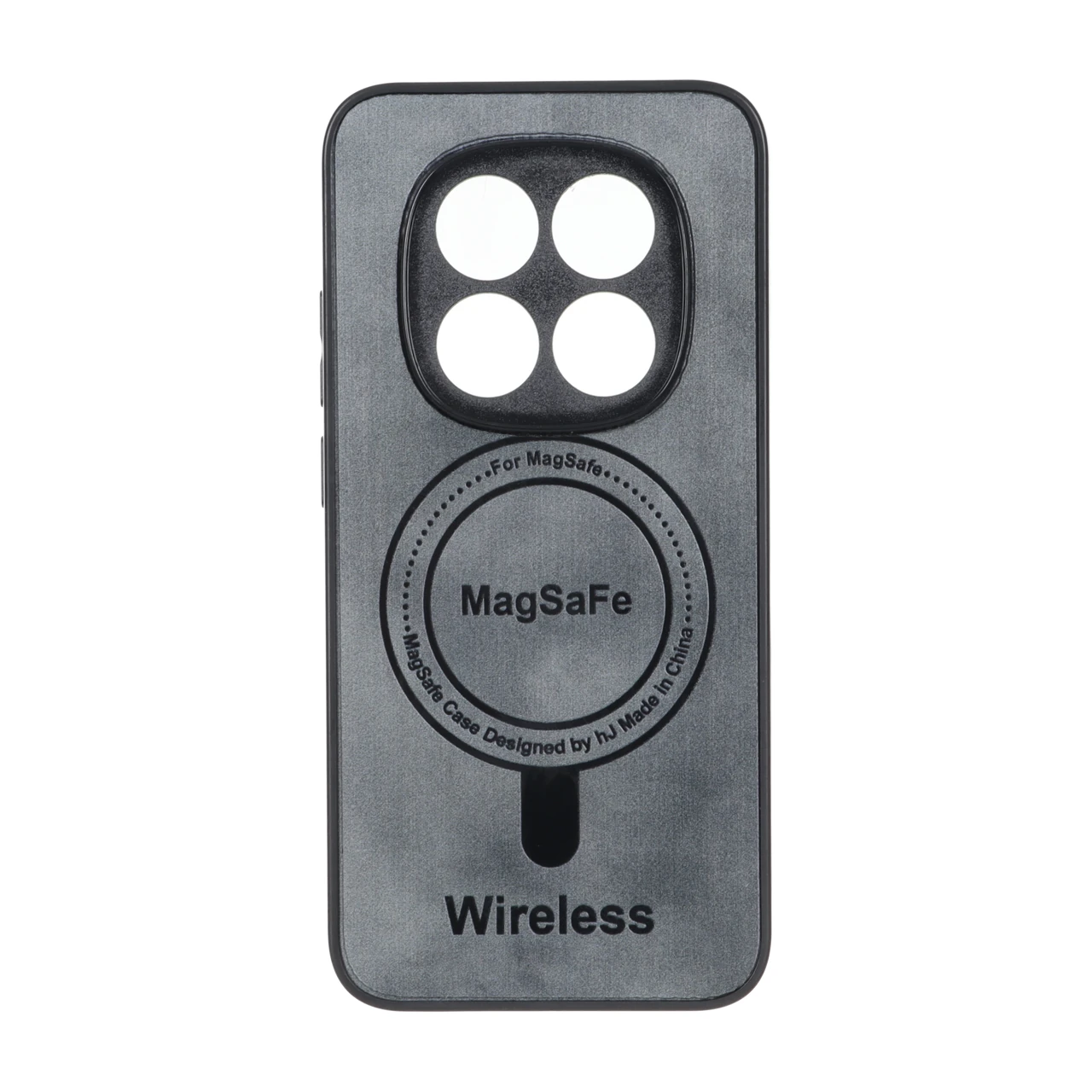 قاب Wireless طرح مگ سیف محافظ لنز برجسته Xiaomi Redmi Note 15 Pro 5G - خاکستری