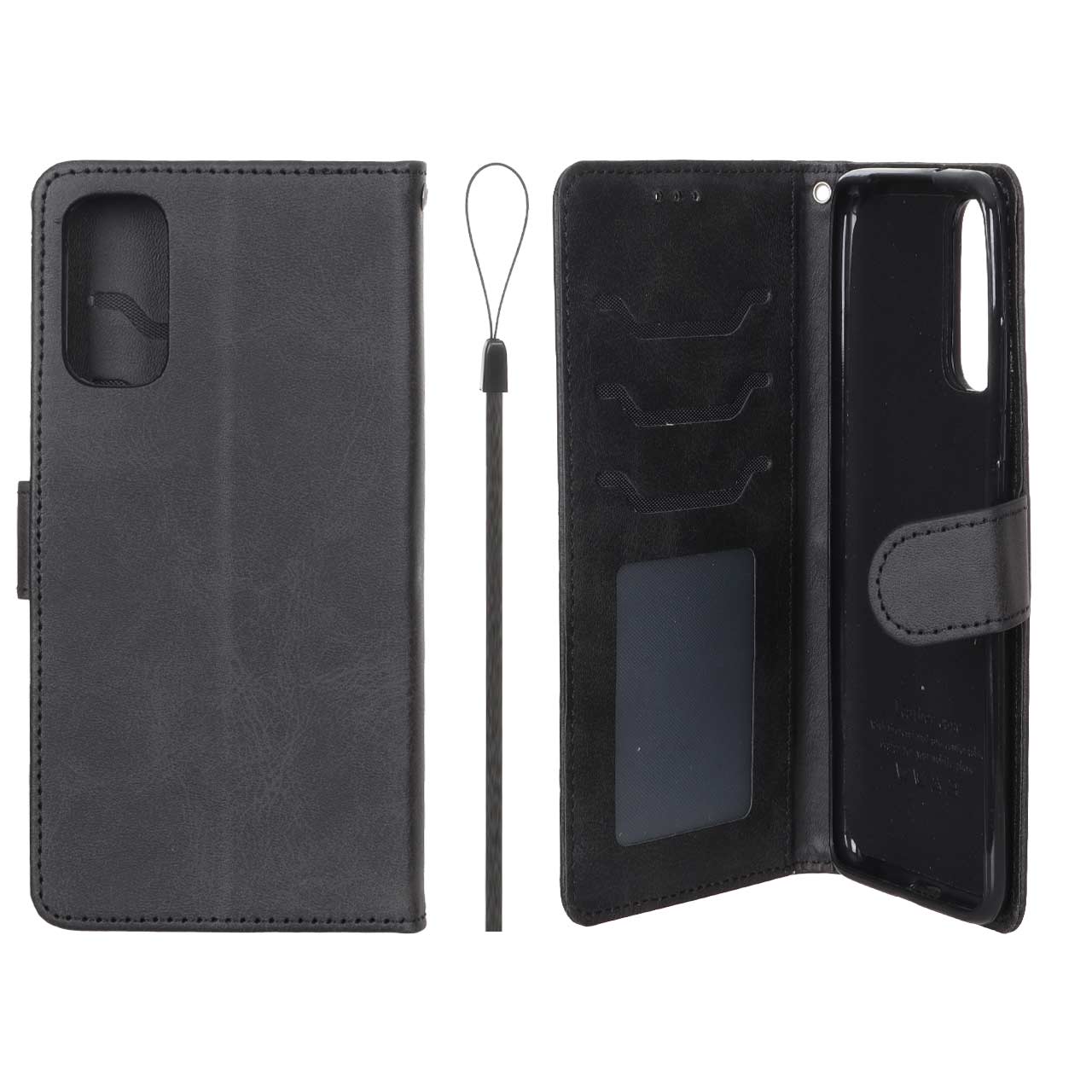 کیف موبایل مگنتی درجه یک داخل خز MNC Plus مدل Samsung Galaxy S20 - مشکی