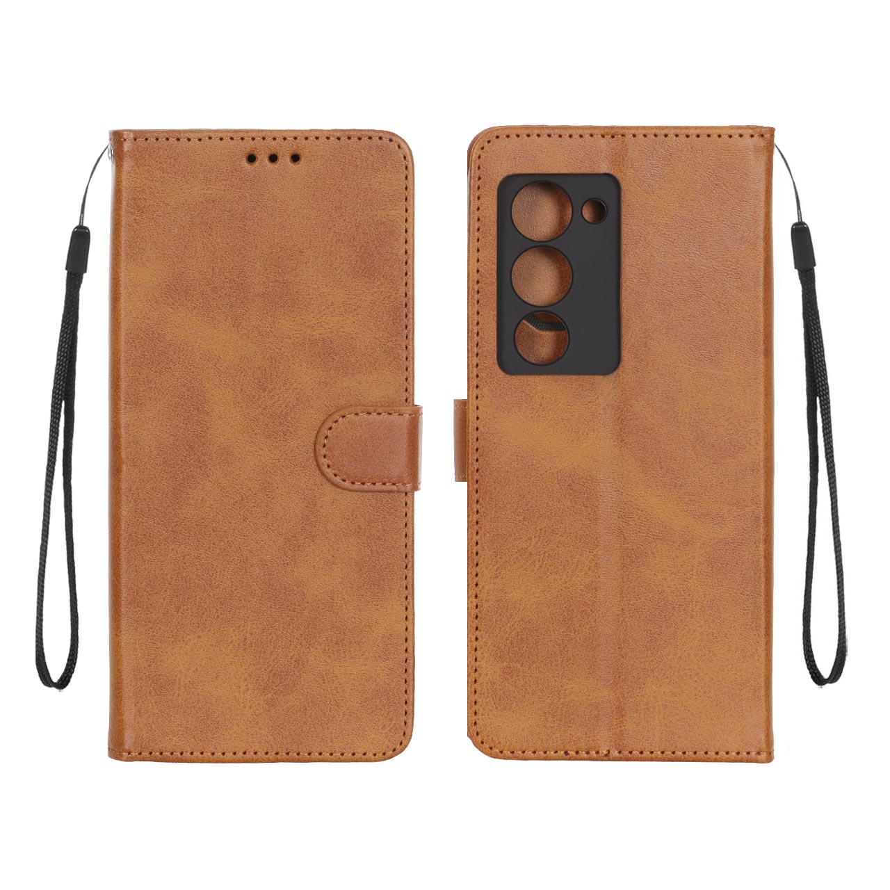 کیف موبایل مگنتی درجه یک MNC مدل Xiaomi Redmi 15 4G - عسلی