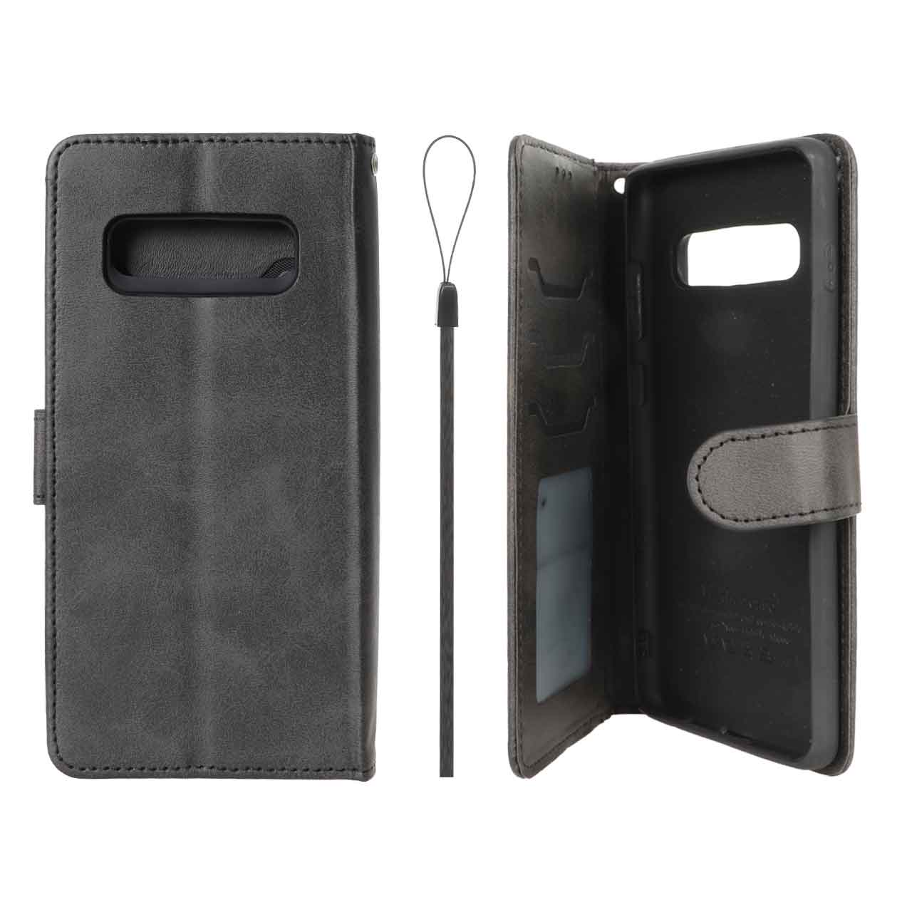 کیف موبایل مگنتی درجه یک داخل خز MNC Plus مدل Samsung Galaxy S10 Plus - مشکی