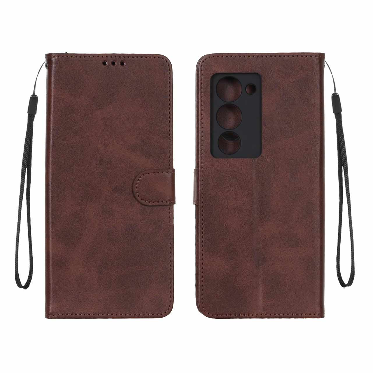 کیف موبایل مگنتی درجه یک MNC مدل Xiaomi Redmi 15 4G - قهوه ای
