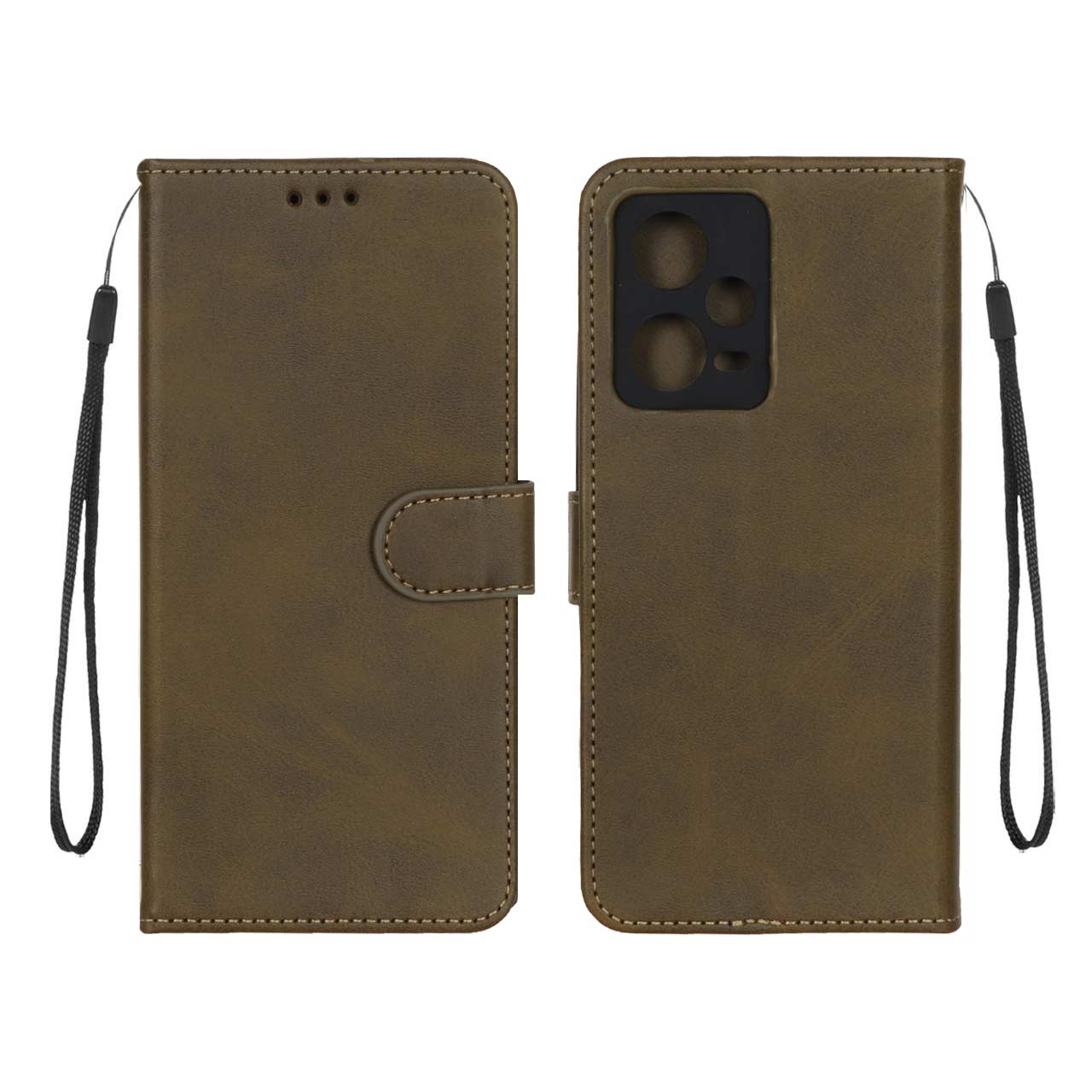 کیف موبایل مگنتی درجه یک MNC مدل Xiaomi Redmi Note 12 Pro 5G - سبز زیتونی