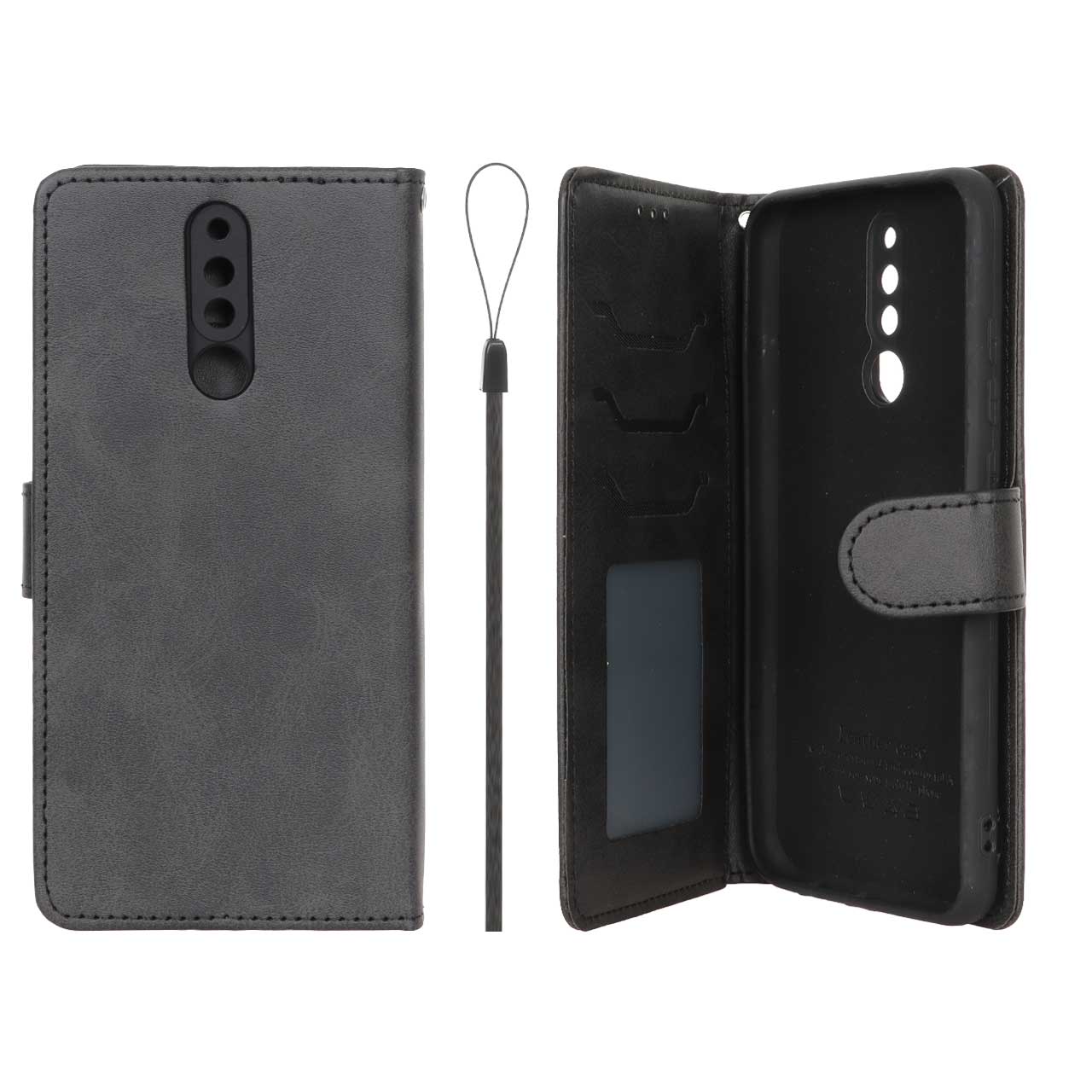 کیف موبایل مگنتی درجه یک داخل خز MNC Plus مدل Xiaomi Redmi 8 - مشکی