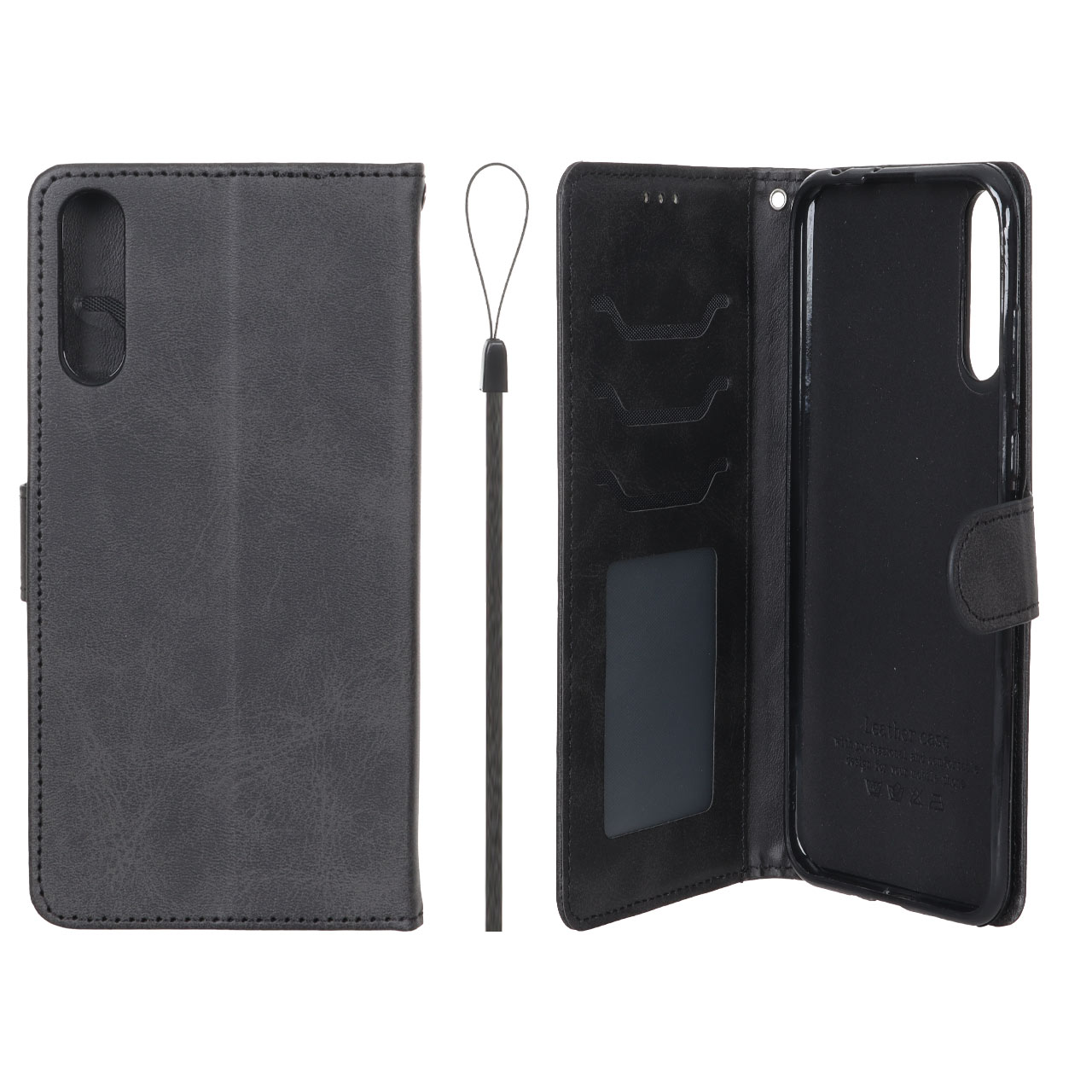 کیف موبایل مگنتی درجه یک داخل خز MNC Plus مدل Huawei Y8p - مشکی